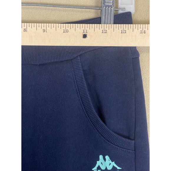 Kappa‎ Sweatpants Adult Extra Small Blue Soccer Logo Spell Out Pocket Womens - Picture 3 of 11